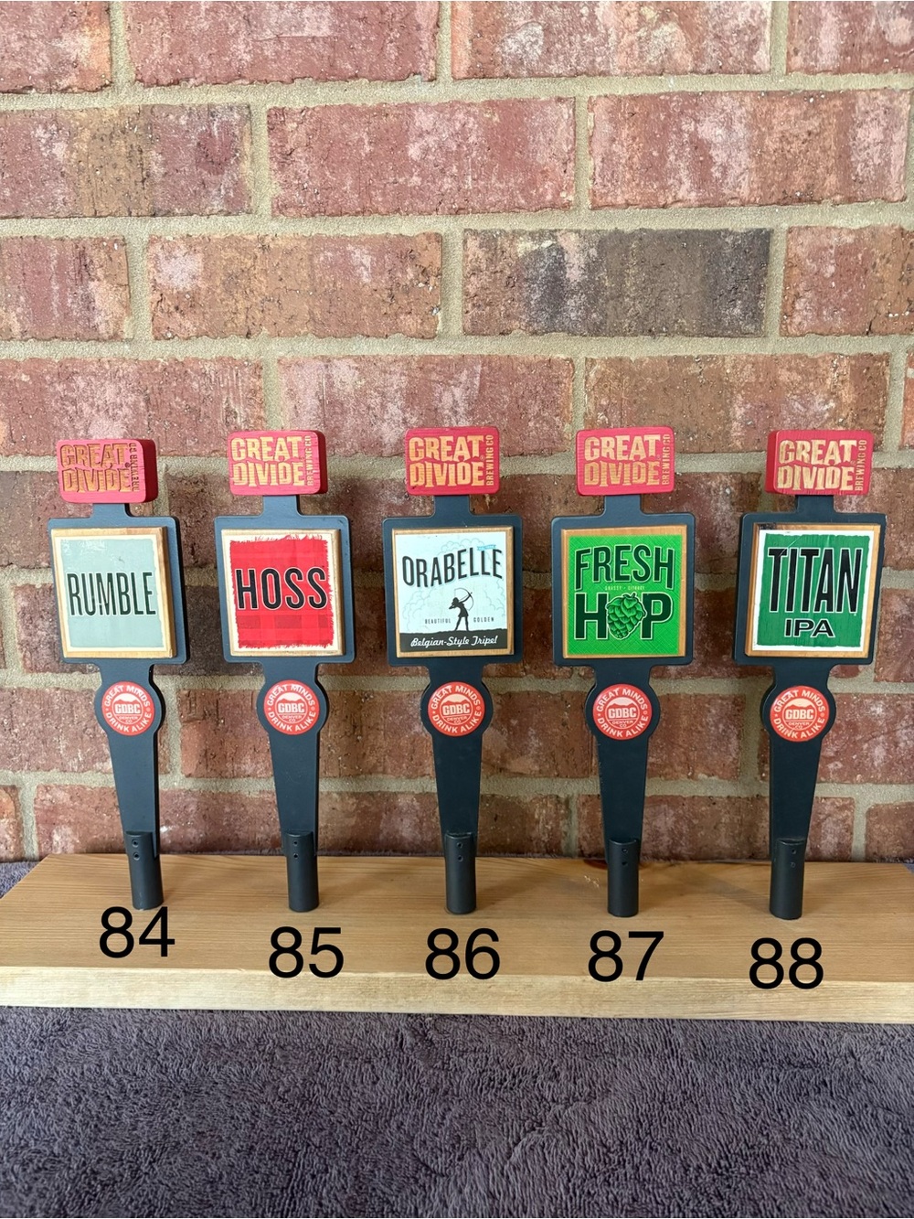 Tap Handle - Great Divide beer tap handle. Order by number.
